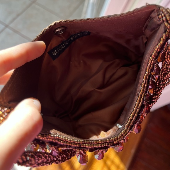 Vintage Brown Beaded Mini Purse - Picture 4 of 4